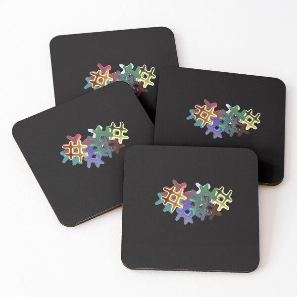 Item preview, Hashtags, multicolored, green, blue, yellow, pink, designed and sold by Maria Mihailova.