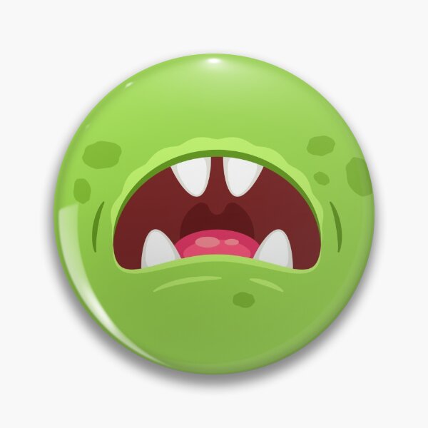 Item preview, Funny Cartoon Monster Teeth Mouth - Green Kids designed and sold by CaratCo.