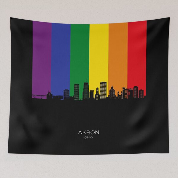 Item preview, Akron Ohio Skyline designed and sold by ArtPrints.