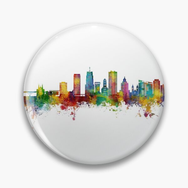 Item preview, Akron Ohio Skyline designed and sold by ArtPrints.