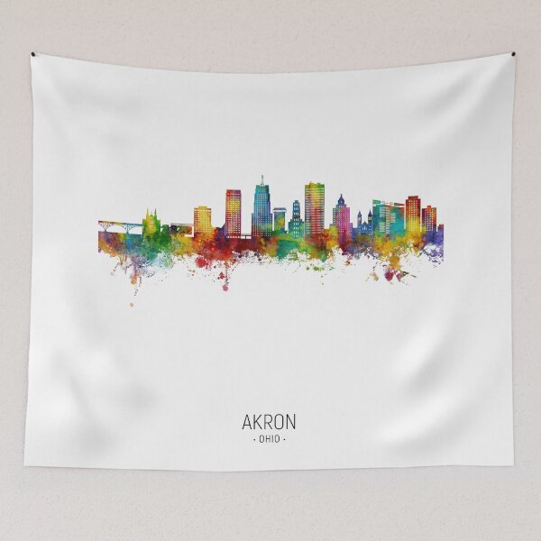 Item preview, Akron Ohio Skyline designed and sold by ArtPrints.