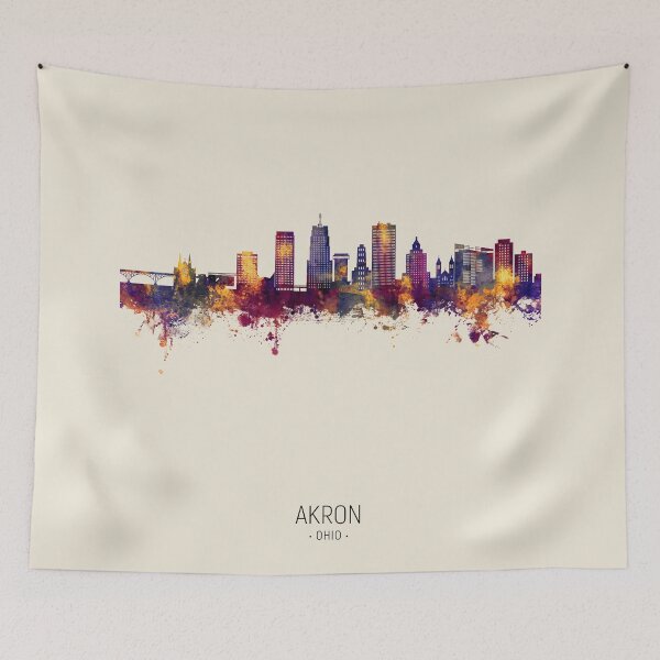 Item preview, Akron Ohio Skyline designed and sold by ArtPrints.