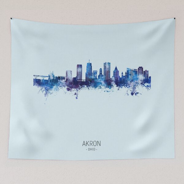 Item preview, Akron Ohio Skyline designed and sold by ArtPrints.