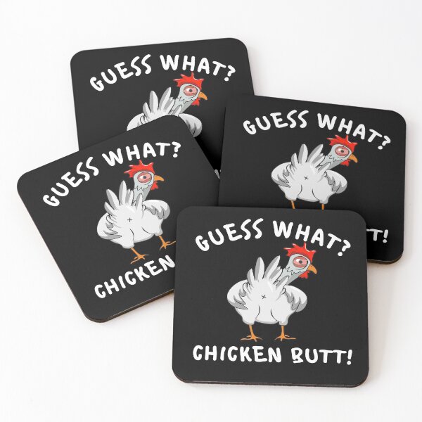 Item preview, Funny Guess What Chicken Butt Joke Humor Quote Gift for Kids Men Women designed and sold by alenaz.