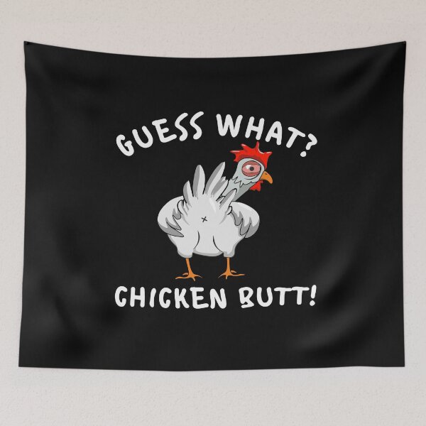 Item preview, Funny Guess What Chicken Butt Joke Humor Quote Gift for Kids Men Women designed and sold by alenaz.