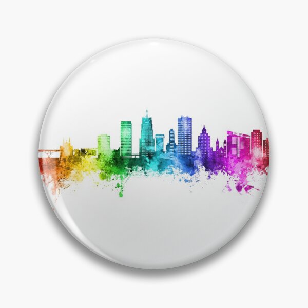 Item preview, Akron Ohio Skyline designed and sold by ArtPrints.