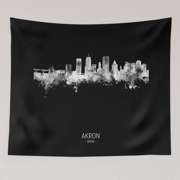 Item preview, Akron Ohio Skyline designed and sold by ArtPrints.