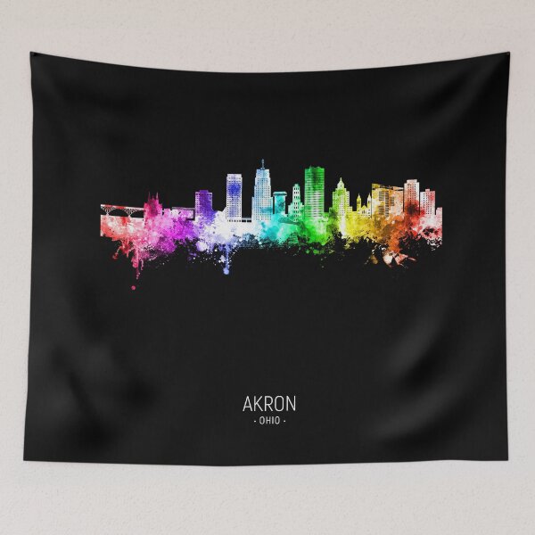 Item preview, Akron Ohio Skyline designed and sold by ArtPrints.