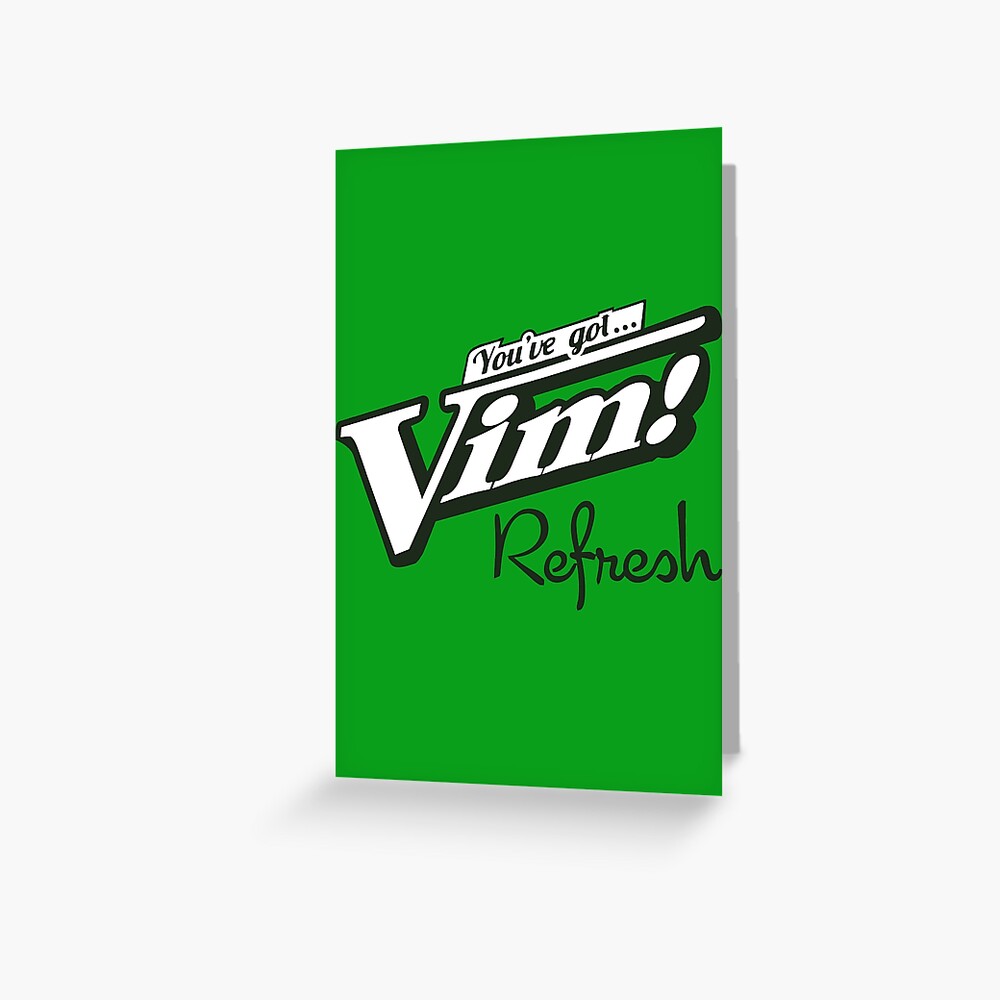 Vim Refresh Fallout 4 Greeting Card For Sale By Heysteve Redbubble