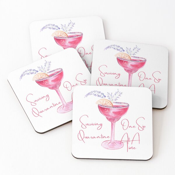 Item preview, Serviving Quarantine One Sip At A Time designed and sold by Red-ElYoubi.