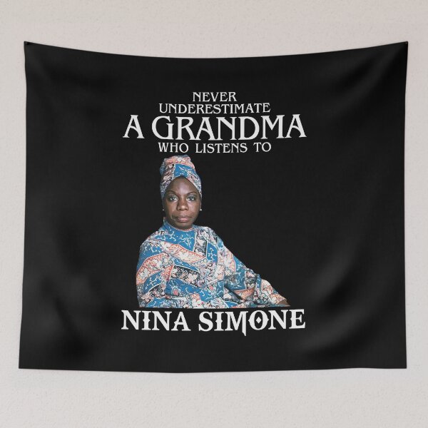 Item preview, Vintage Never Underestimate A Woman Who Listens to Nina Simone designed and sold by hallholly.