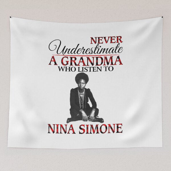 Item preview, Never Underestimate a Grandma who listens to Nina Simone designed and sold by hallholly.