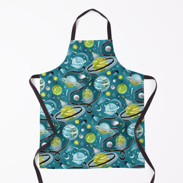 Item preview, Highway to Intergalactic Alien Adventures - Green & Teal designed and sold by TigaTiga.