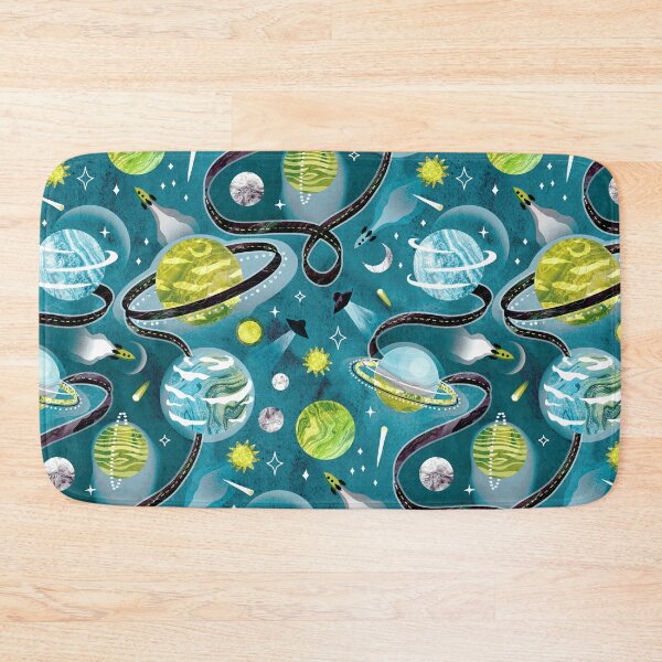 Item preview, Highway to Intergalactic Alien Adventures - Green & Teal designed and sold by TigaTiga.