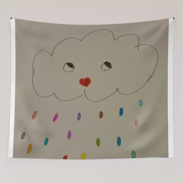 Item preview, CUTE CLOUD RAING COLORS   designed and sold by RetroPlaceee.