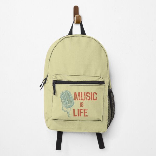 Item preview, Music Is Life Quote With Mic designed and sold by Primroaddesigns.