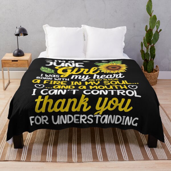 Item preview, I'm A June Sunflower Girl Queen Born On June T-Shirt designed and sold by Active-Madive.