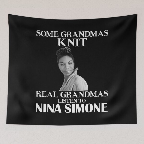 Item preview, Some Grandmas Knit Real Grandmas Listen to Nina Simone designed and sold by hallholly.
