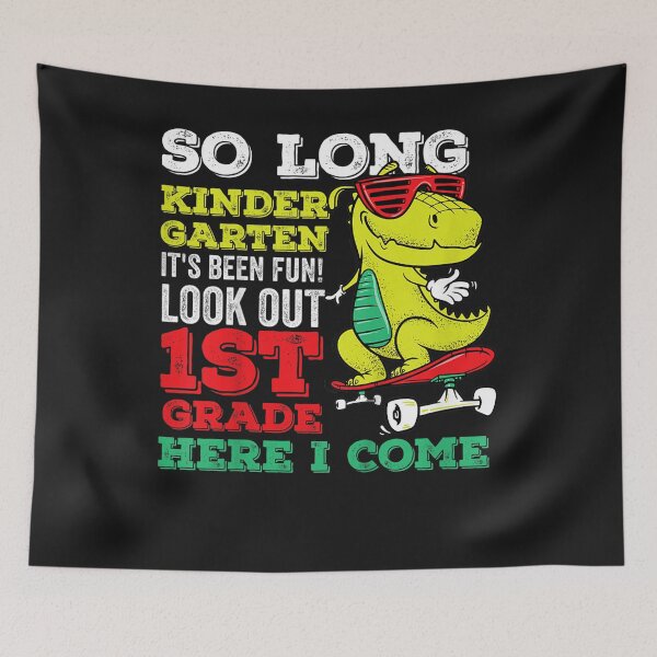 Item preview, Kids So Long Kindergarten Look Out 1st Grade Here I Come T-Shirt designed and sold by Active-Madive.