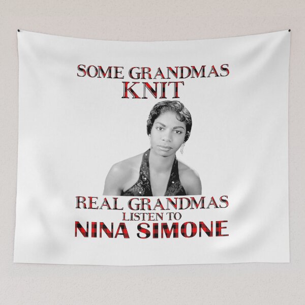 Item preview, Some Grandmas Knit Real Grandmas Listen to Nina Simone designed and sold by hallholly.