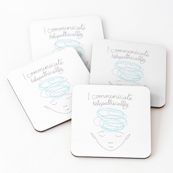 Item preview, I communicate Telepathically designed and sold by Helga Taylor.