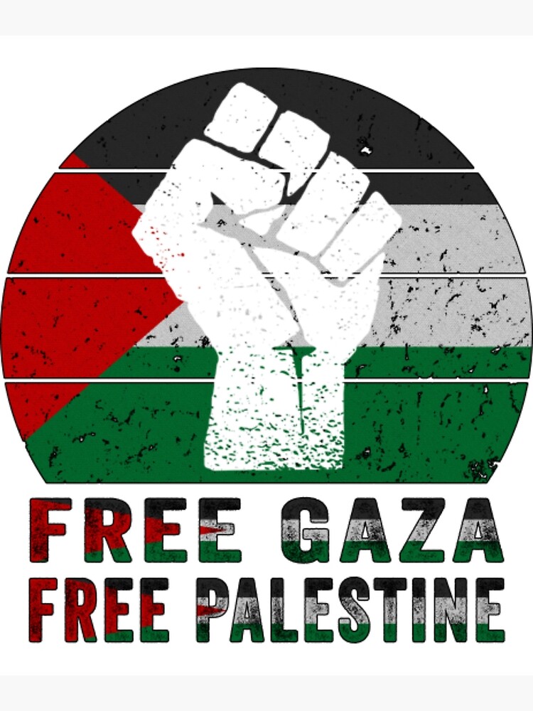 “Free Palestine Palestine Flag Support Freedom Palestinian” Poster for