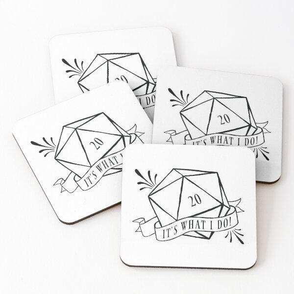 Item preview, Natural 20 Its what I do - RPG Dice Meme with D20 Critical Hit - Dark Print designed and sold by GeekyMumDesigns.