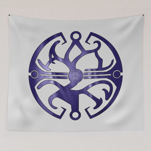 Item preview, DFC/TLJ Balance Symbol (Purple Flag Texture & Black) designed and sold by Visual Resolutions.