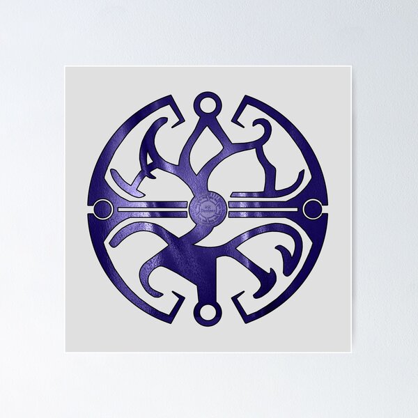Item preview, DFC/TLJ Balance Symbol (Purple Flag Texture & Black) designed and sold by Visual Resolutions.