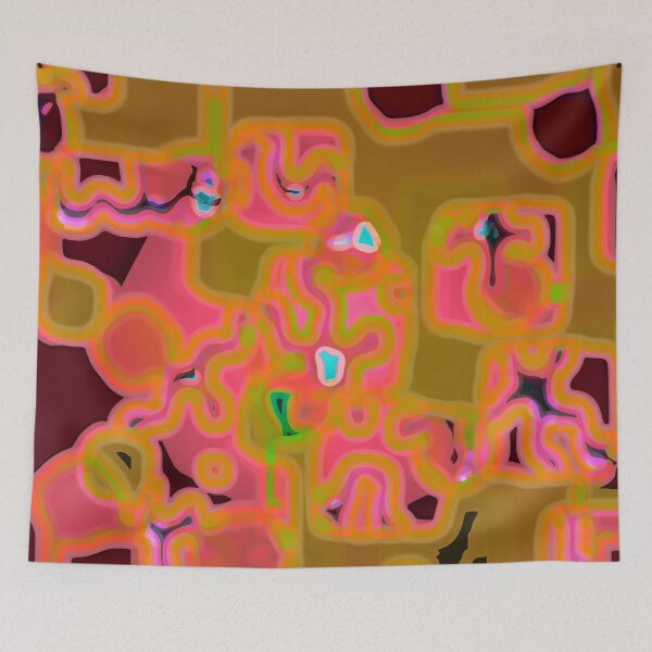 Item preview, Funky microbiotic development - abstract landscape designed and sold by Xdelacra.