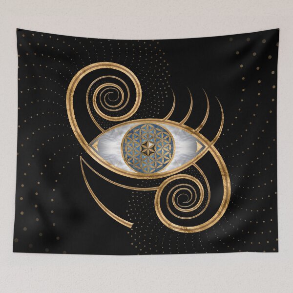 Item preview, Flower of Life - Eye Swirl Ornament  designed and sold by k9printart.