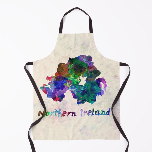 Item preview, Northern Ireland map in watercolor designed and sold by paulrommer.