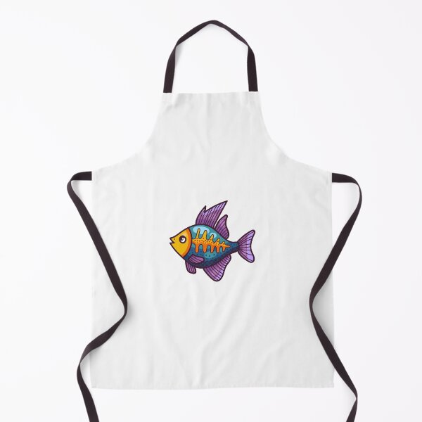 Item preview, Fish cartoon illustration designed and sold by Olizabet.