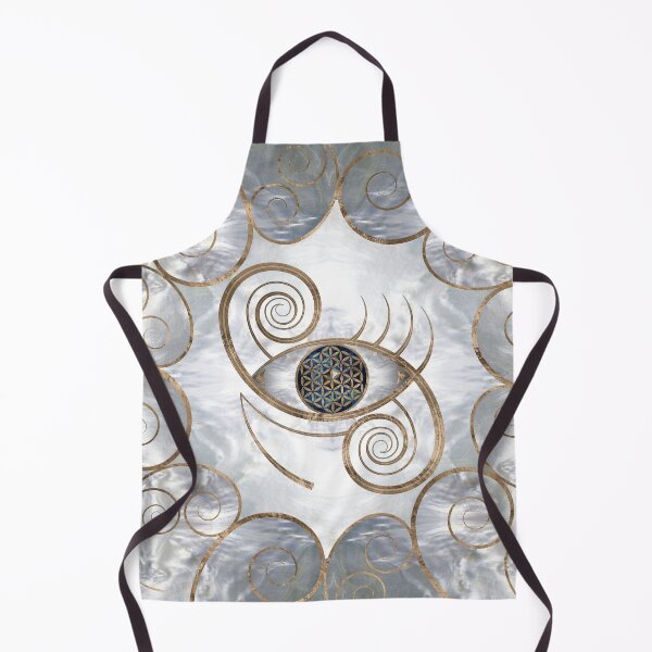 Vista previa del artículo con la obra «Flor de la vida - Adorno de ojo en forma de remolino con perla», diseñado y vendido por k9printart.