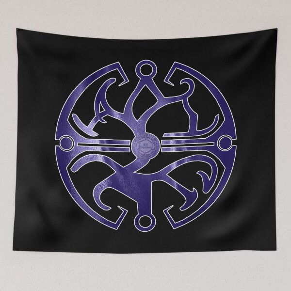 Item preview, DFC/TLJ Balance Symbol (Purple Flag Texture & White) designed and sold by Visual Resolutions.