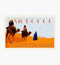 Morocco; prepare yourself Photographic Print