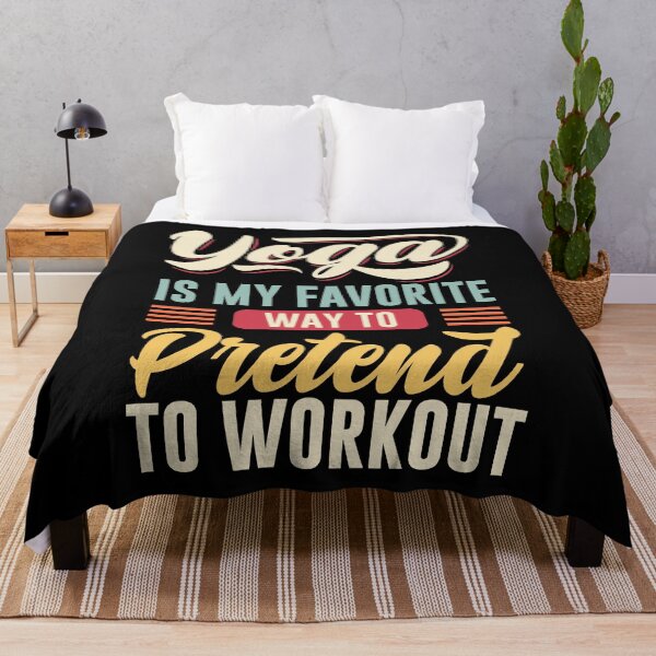 Item preview, Yoga Is My Favorite Way To Pretend To Workout designed and sold by retrodesigner14.