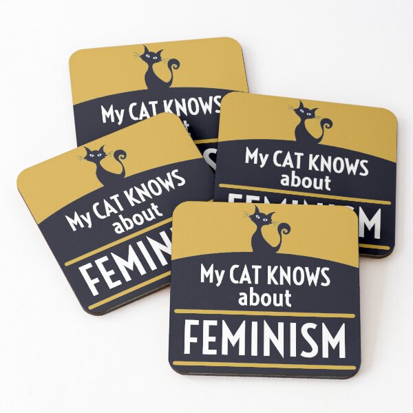 Item preview, My Cat knows about Feminism designed and sold by Kodexstore.