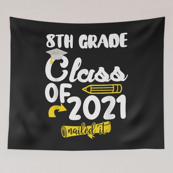 Item preview, Students Graduation 8th Grade Class of 2021 Nailed It T-Shirt designed and sold by Expand-colombus.