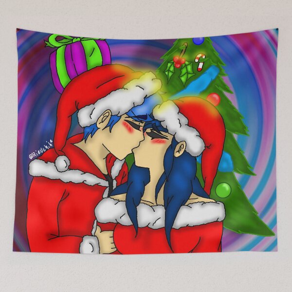 Item preview, Kie and Taz under the misletoe   designed and sold by KieUchiha.