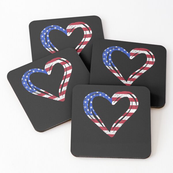 Item preview, USA Flag Heart American Patriotic Armed Forces Memorial Day T-Shirt designed and sold by Expand-colombus.