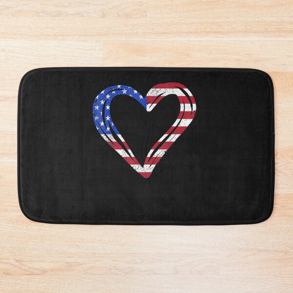 Artikelvorschau, USA Flag Heart American Patriotic Armed Forces Memorial Day T-Shirt entworfen und verkauft von Expand-colombus.