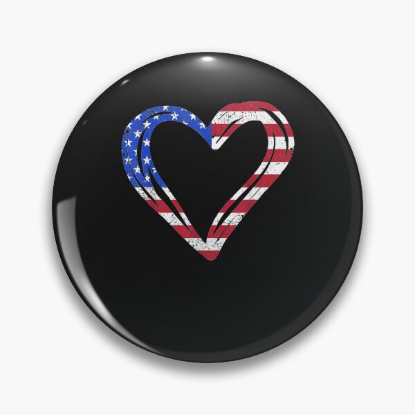 Item preview, USA Flag Heart American Patriotic Armed Forces Memorial Day T-Shirt designed and sold by Expand-colombus.
