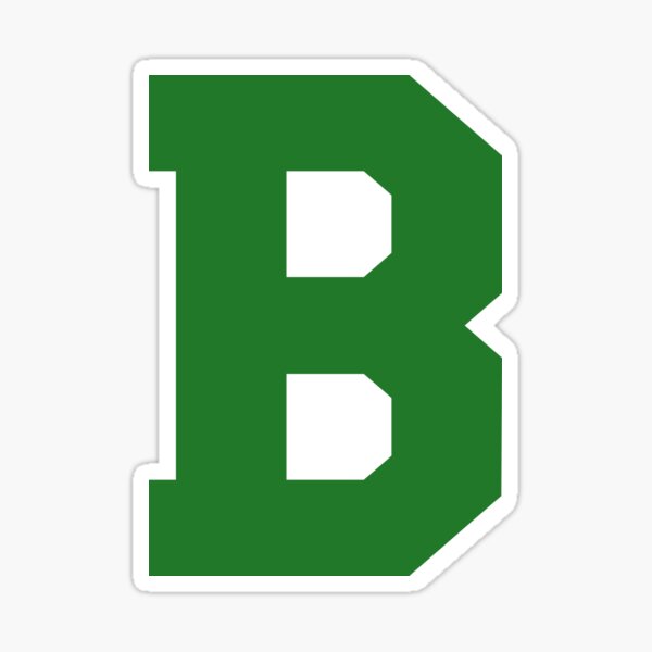 Green color Letter B Sticker for Sale by WECreations