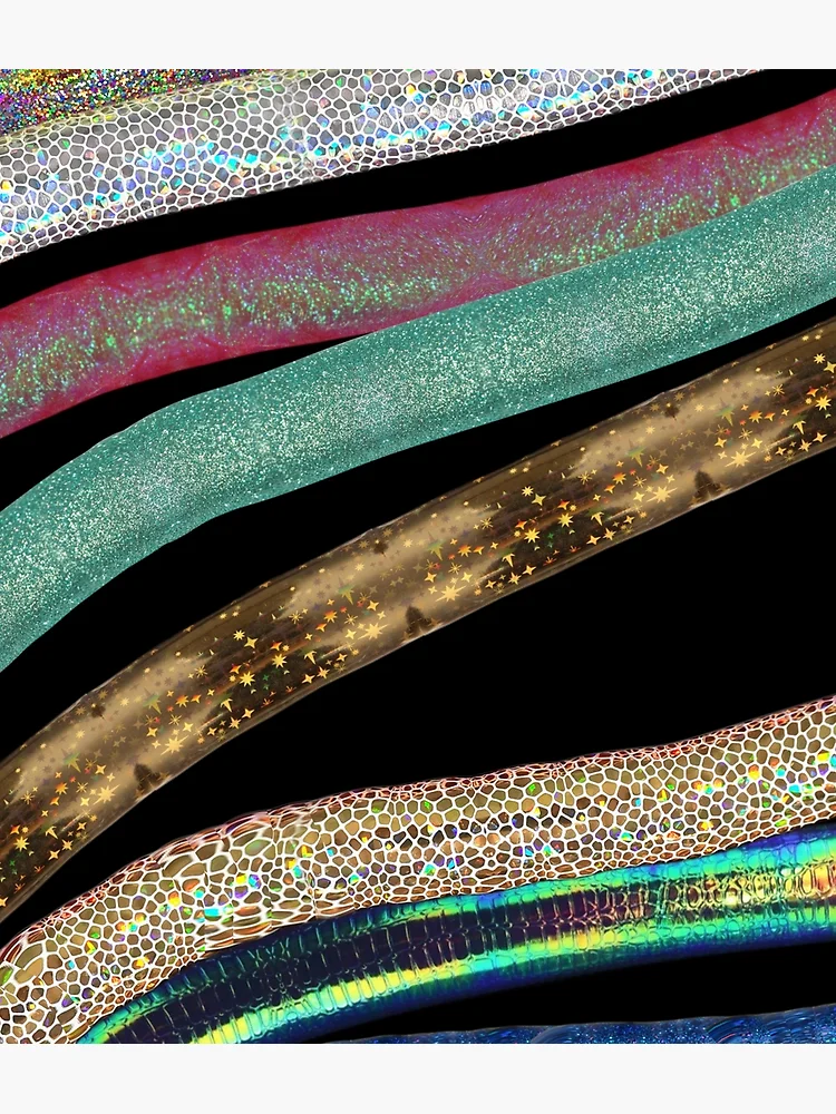 Thumbnail 3 of 3, Poster, Glitter Ropes Abstract designed and sold by IdrisRose.