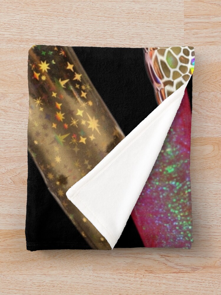 Thumbnail 3 of 6, Throw Blanket, Glitter Ropes Abstract designed and sold by IdrisRose.
