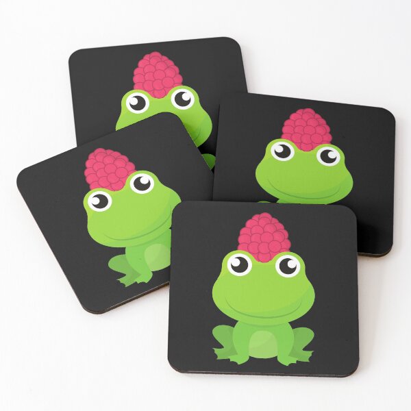 Item preview, Frog with Raspberry Hat - Frog Lover designed and sold by CaitU.