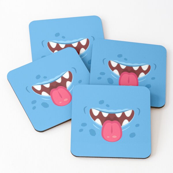 Item preview, Funny Cartoon Monster Teeth Mouth - Blue Kids designed and sold by CaratCo.