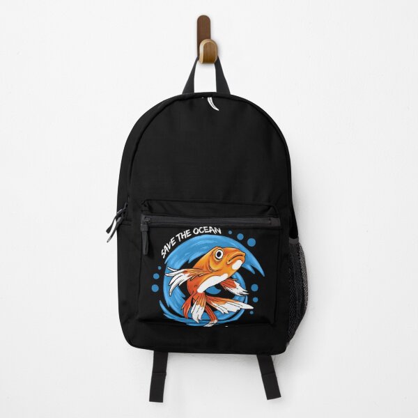 Item preview, Save the Ocean Orange Fish designed and sold by Dmetalx Art Apparel.