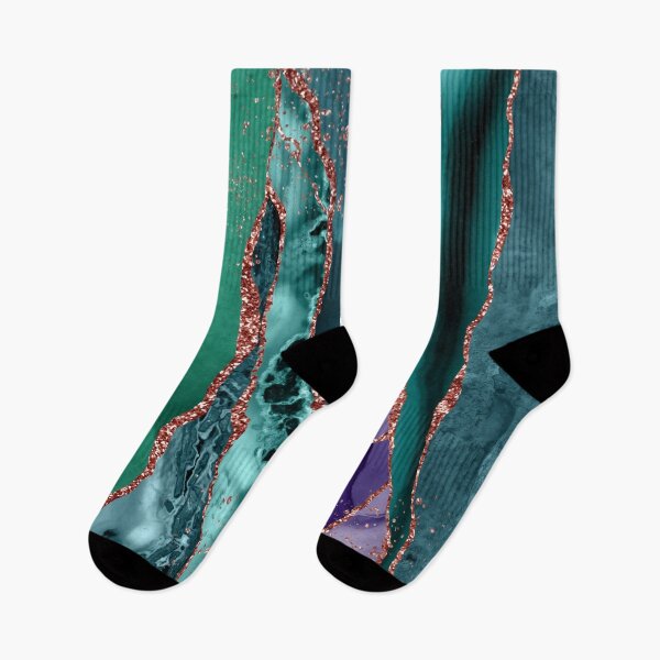 Item preview, Beautiful swirls pattern of teal, blue and purple colors, with faux rose gold swirls, liquid smooth using the dream smoothing digital effect designed and sold by Orianah.